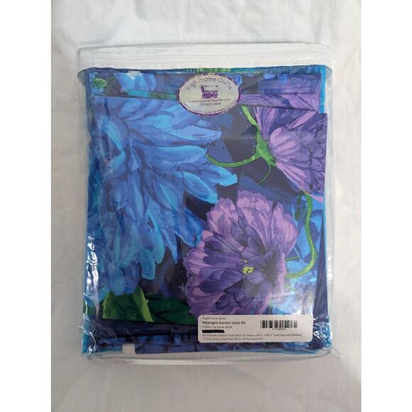 Midnight Garden Gate Quilt Kit by Karen Bialik for Timeless Treasures - Picture 3 of 4